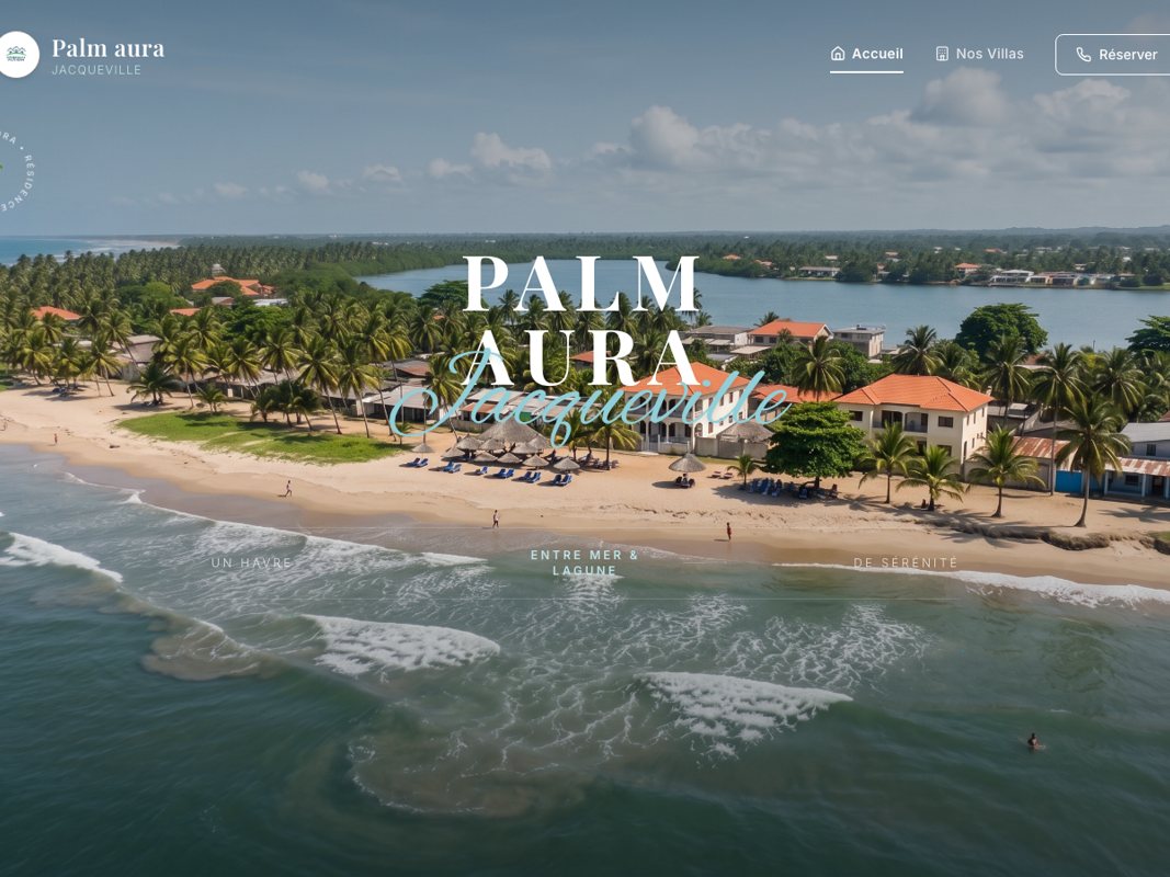 Projet Palm Aura - Tourisme & Réservation